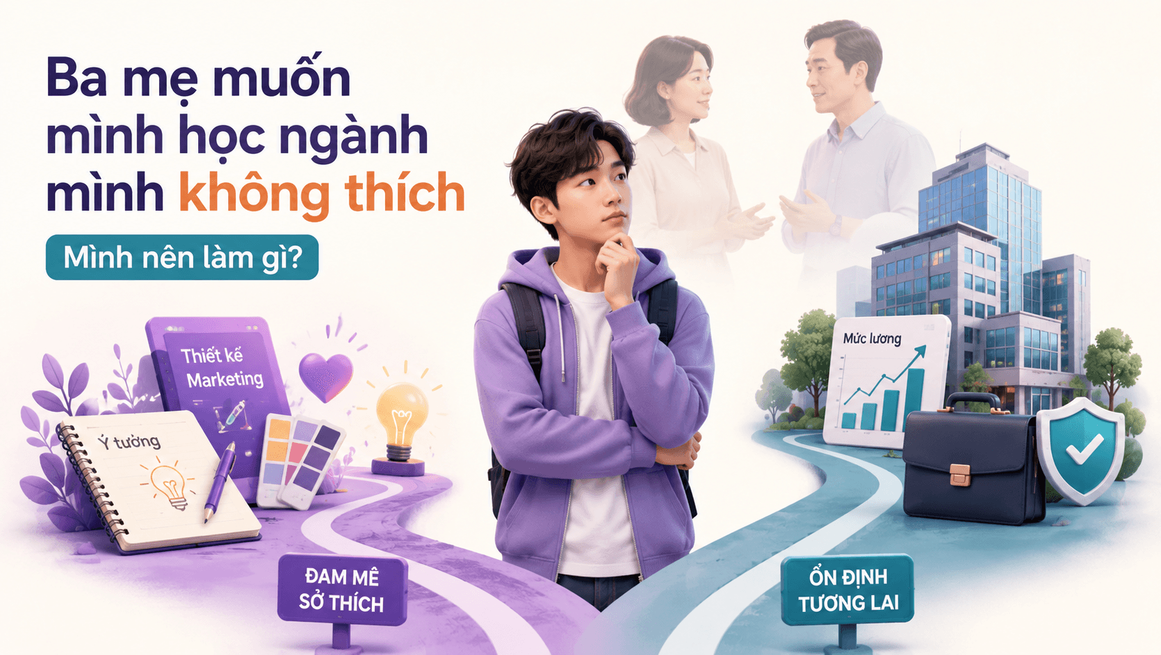 Chọn ngành mình không thích ở trường "top" hay chọn ngành mình thích ở trường "an toàn"