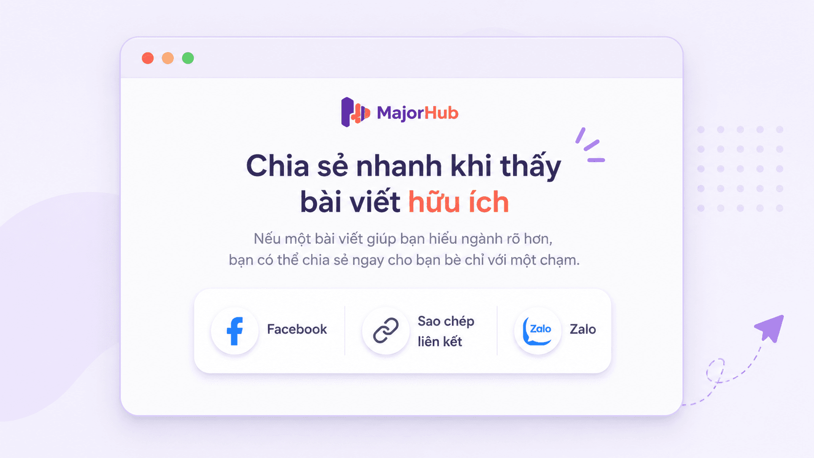 Chia sẻ bài viết nếu thấy hữu ích trên Major Hub