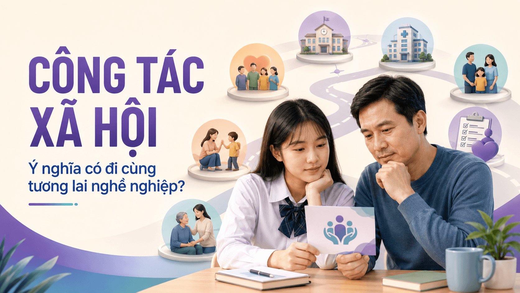 “Con muốn học Công tác xã hội.” — “Giúp người thì tốt, nhưng sau này sống bằng gì?”