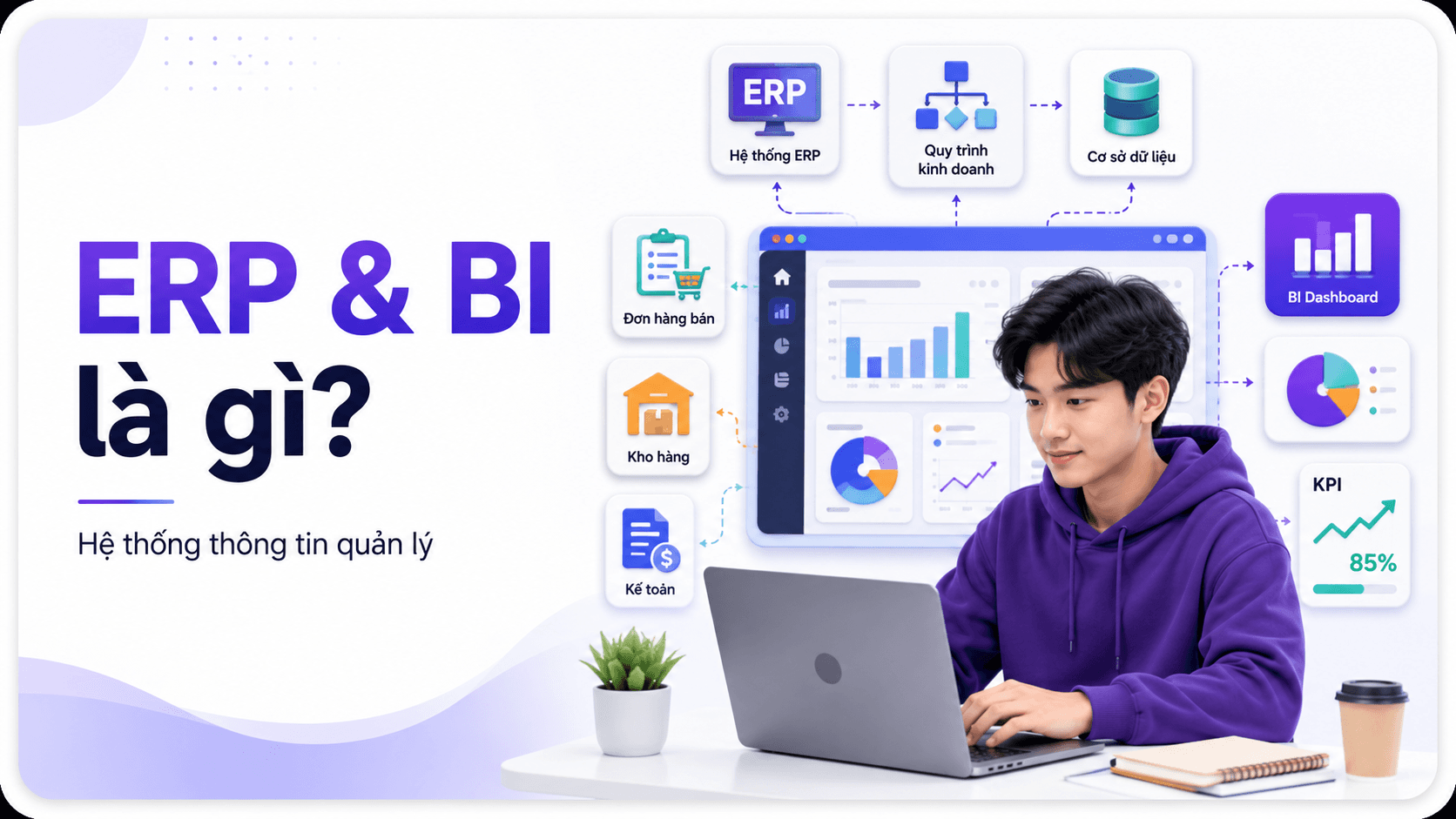 ERP và BI là gì? Hai khái niệm rất hay gặp trong Hệ thống thông tin quản lý