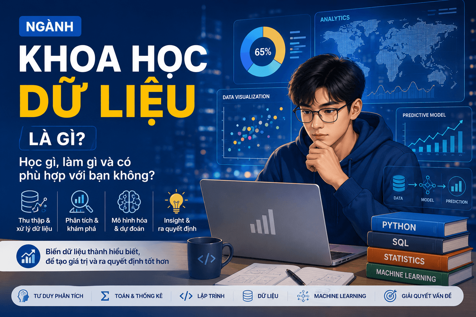 Ngành Khoa học dữ liệu là gì? Học gì, làm gì và có phù hợp với bạn không?